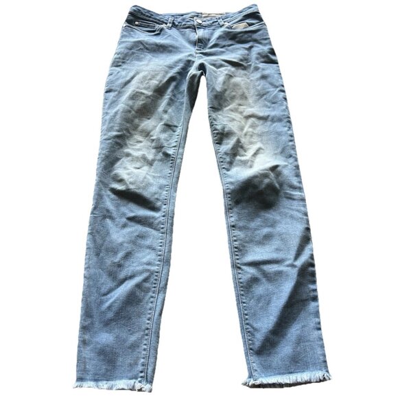 Vince Camuto Classic 70s Flare Leg Jeans Women's Size 27/4 Blue Stretch - Picture 1 of 15